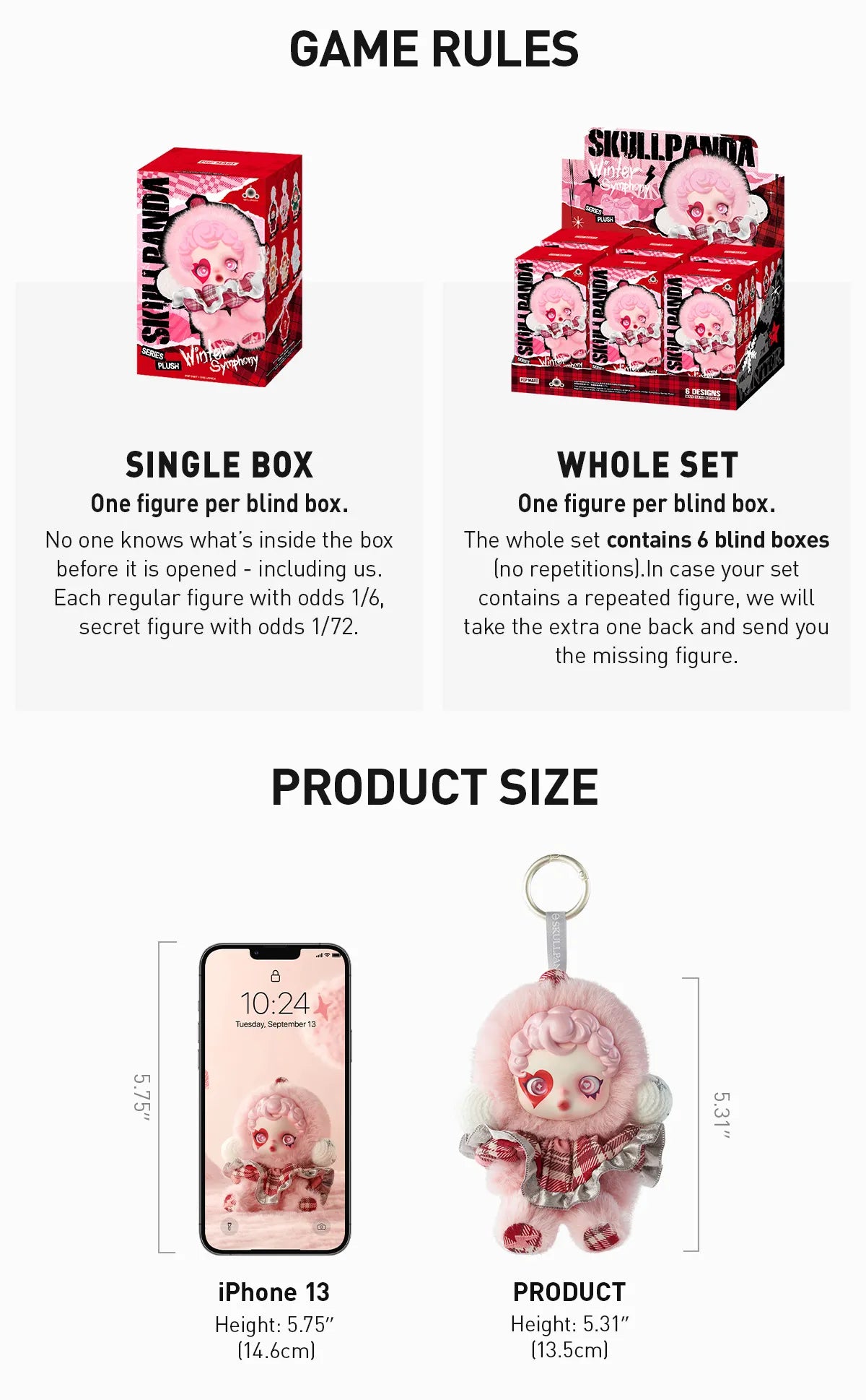 SKULLPANDA Winter Symphony Series Plush