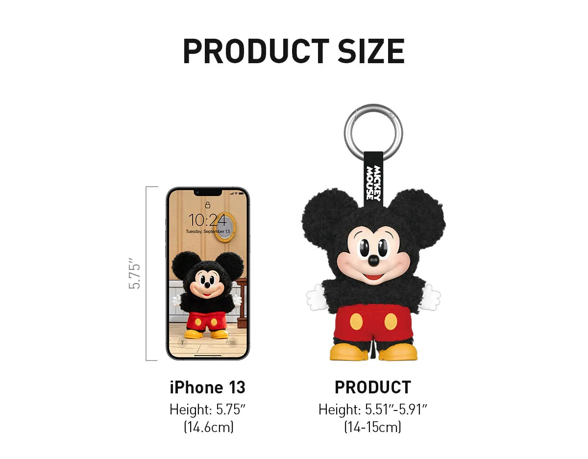 Mickey Family Cute Together Keychain Series - Vinyl Plush Pendant Blind Box