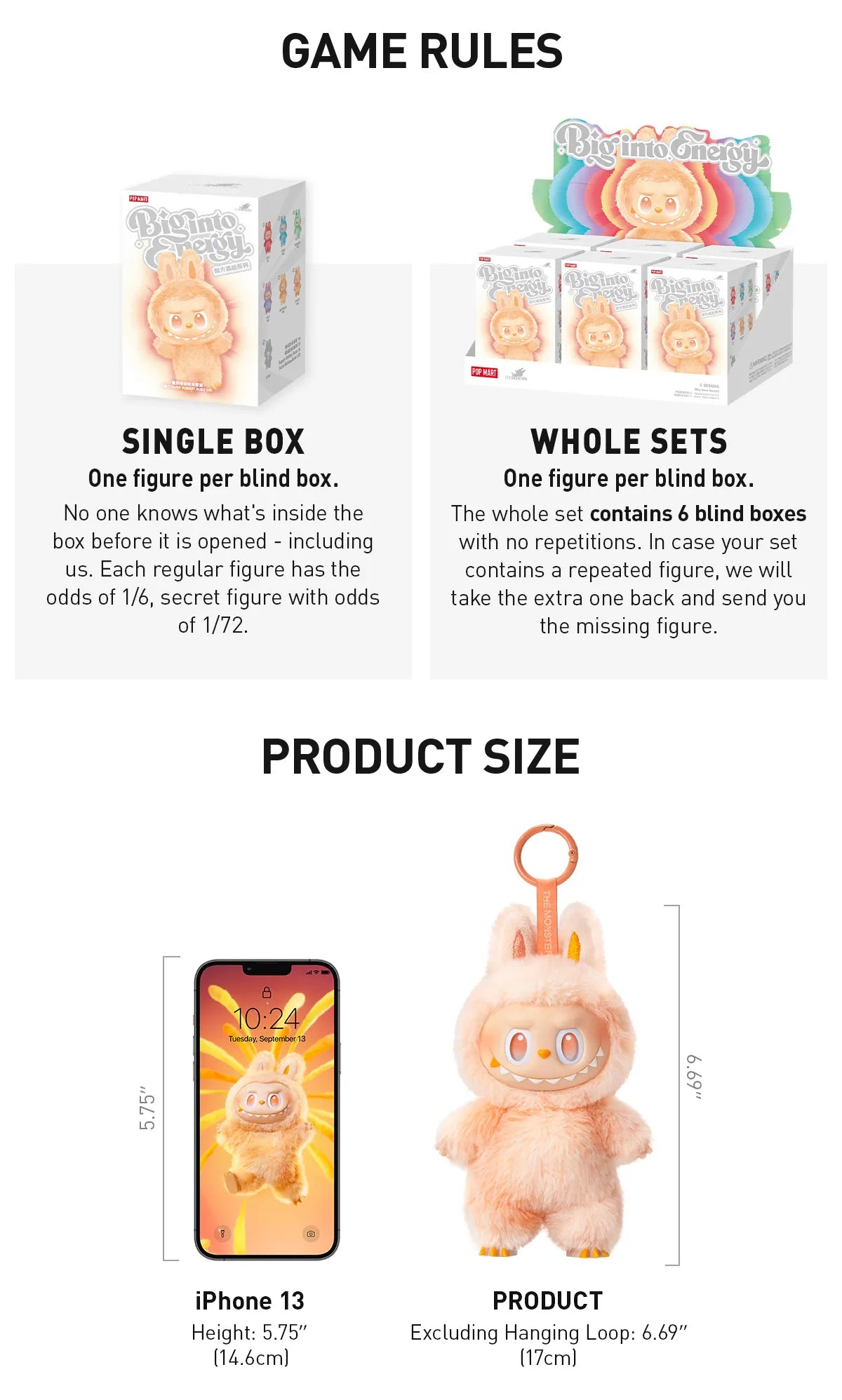 Big into Energy Series - Vinyl Plush Pendant Blind Box