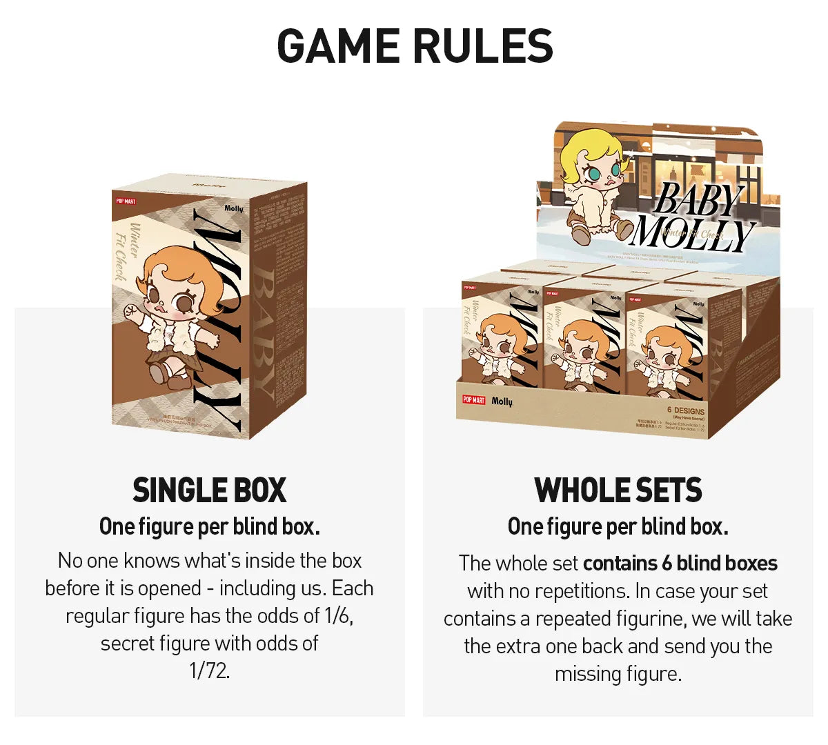 Baby Molly Winter Fit Check Series - Vinyl Plush Pendant Blind Box