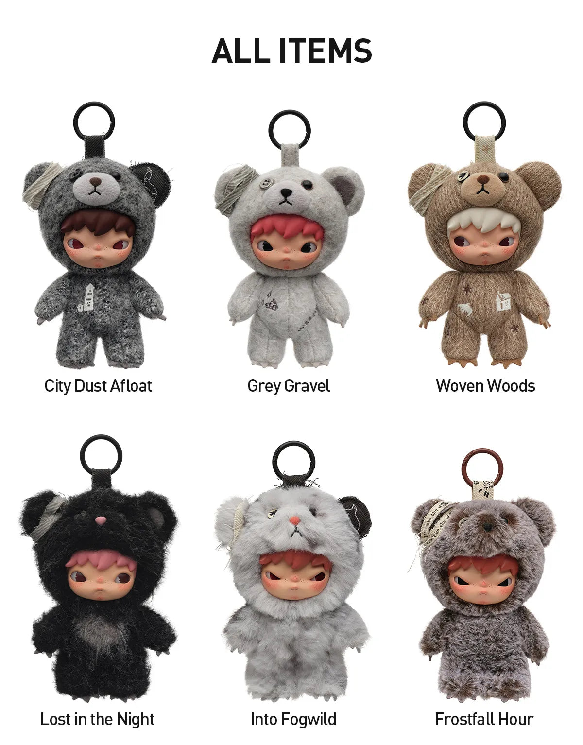 Hirono Road Journal Series - Plush Doll Pendant Blind Box