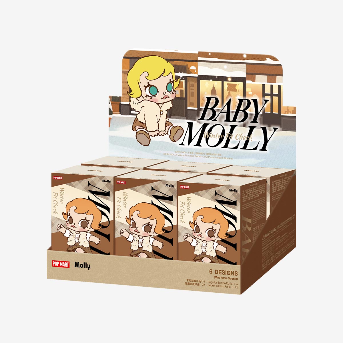 Baby Molly Winter Fit Check Series - Vinyl Plush Pendant Blind Box