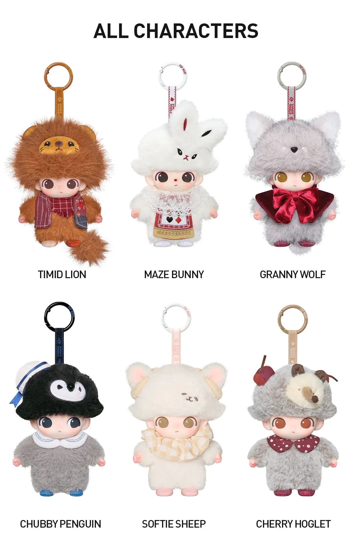 DIMOO The Secret Theatre Club Series - Vinyl Plush Pendant