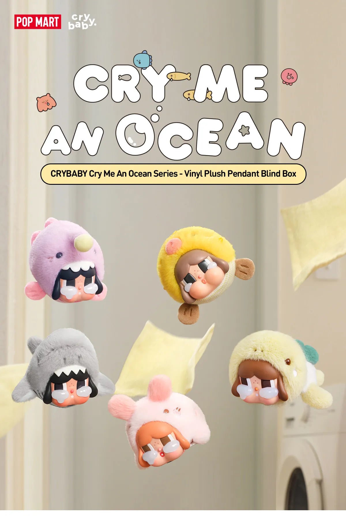 CRYBABY Cry Me An Ocean Series - Vinyl Plush Pendant Blind Box